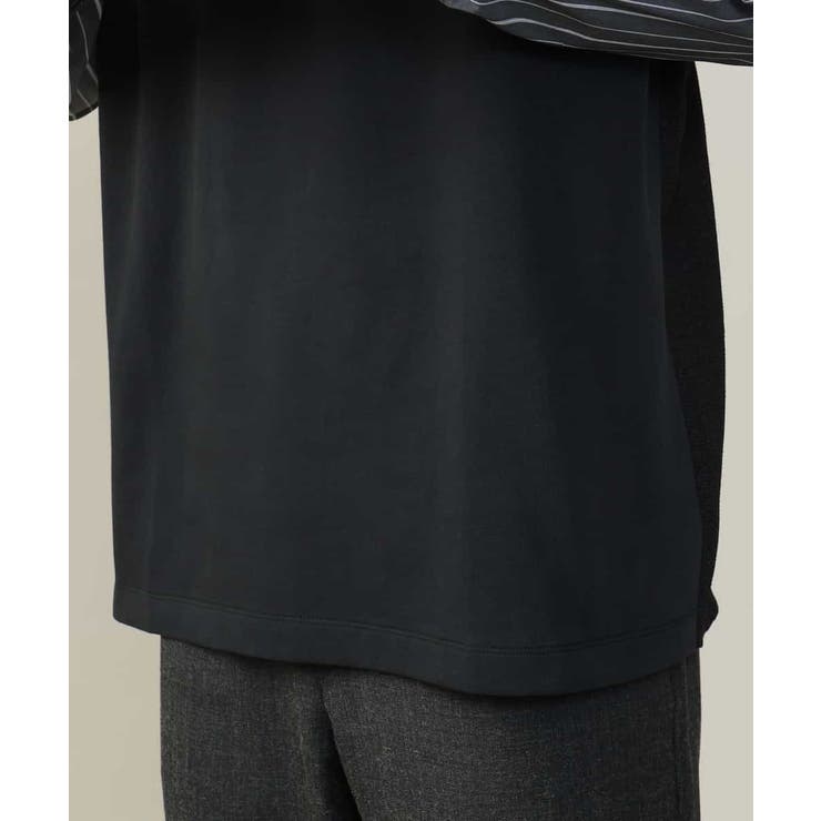 【主役TOPS】ハーフジップバックシャン切替カットソー(デザテクシリーズ） | a.v.v【MEN】 | 詳細画像15 