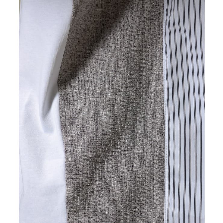 【主役TOPS】ハーフジップバックシャン切替カットソー(デザテクシリーズ） | a.v.v【MEN】 | 詳細画像18 