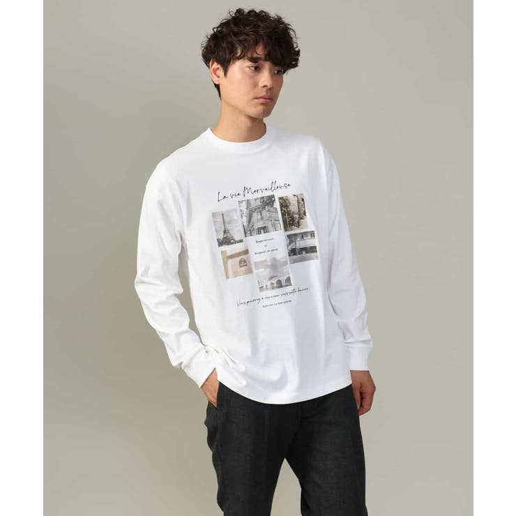 【大人気PARISモチーフ】フォトプリントワイドシルエットロングTシャツ | a.v.v【MEN】 | 詳細画像12 