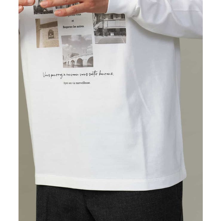【大人気PARISモチーフ】フォトプリントワイドシルエットロングTシャツ | a.v.v【MEN】 | 詳細画像18 