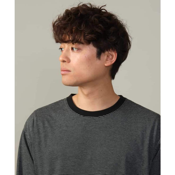 【万能インナー】細ボーダーセミワイドシルエットロングTシャツ | a.v.v【MEN】 | 詳細画像35 