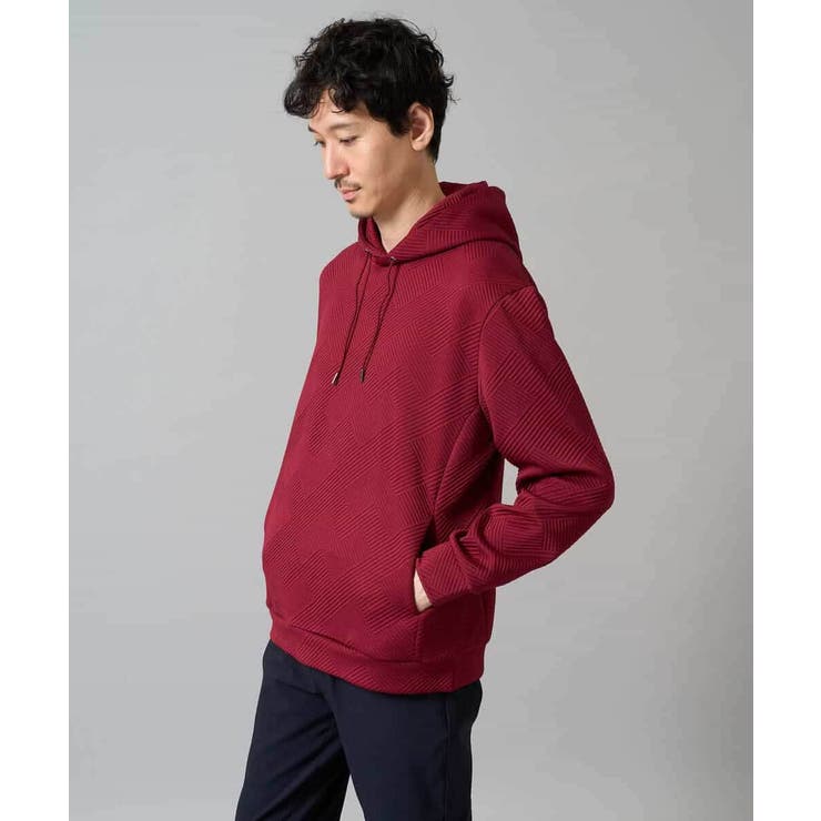 幾何ジャカードプルオーバーパーカー | a.v.v【MEN】 | 詳細画像30 