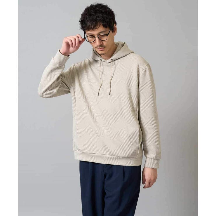 幾何ジャカードプルオーバーパーカー | a.v.v【MEN】 | 詳細画像33 