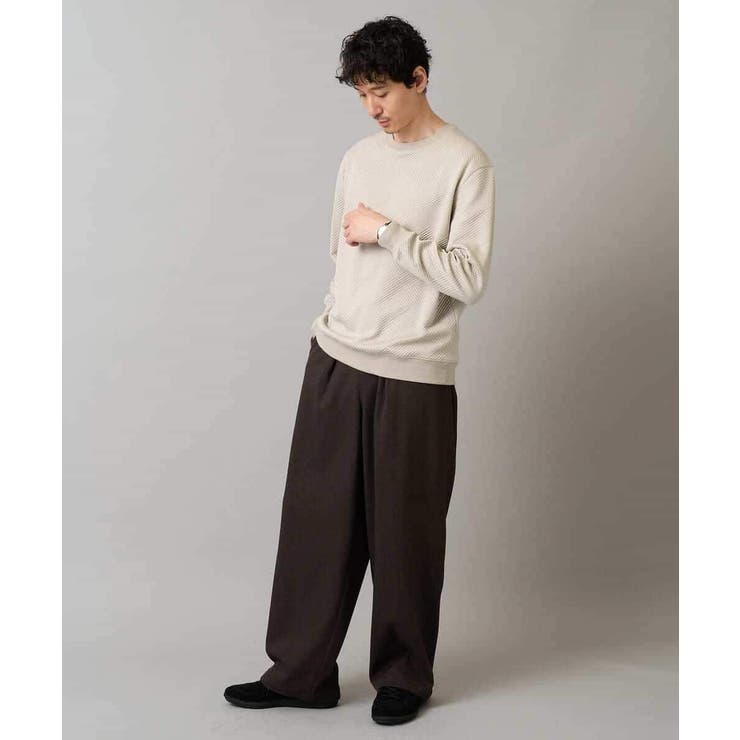 幾何ジャカードセミワイドシルエットプルオーバー | a.v.v【MEN】 | 詳細画像10 