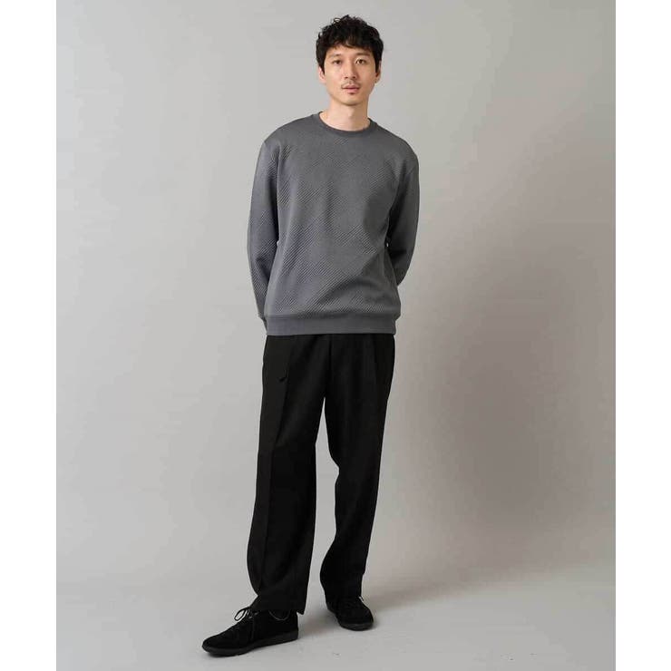 幾何ジャカードセミワイドシルエットプルオーバー | a.v.v【MEN】 | 詳細画像11 