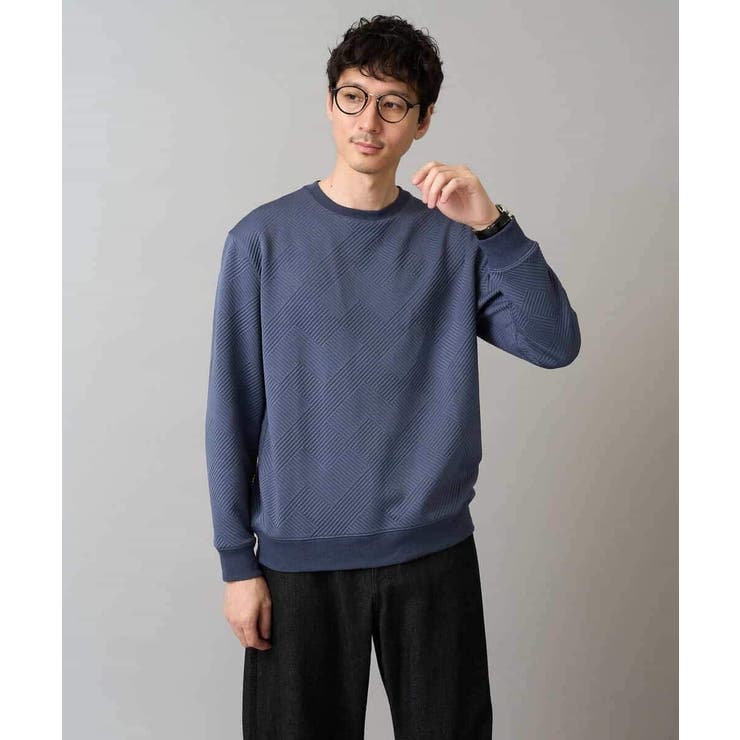 幾何ジャカードセミワイドシルエットプルオーバー | a.v.v【MEN】 | 詳細画像16 