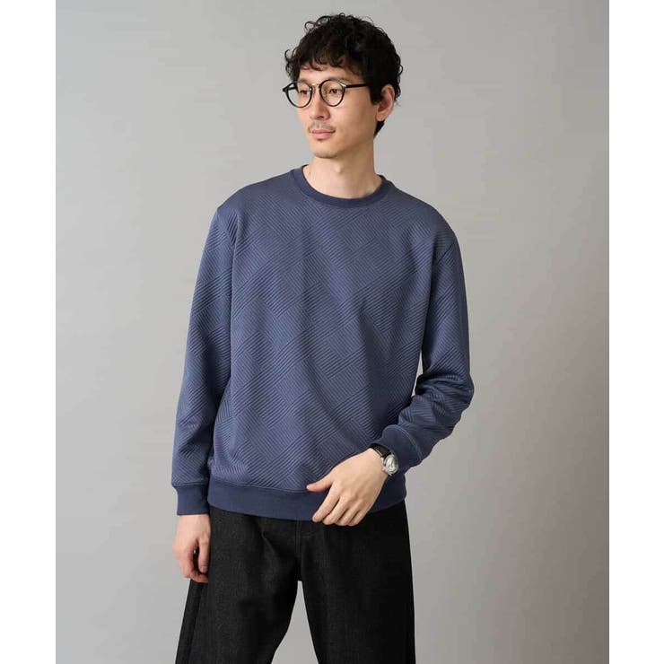 幾何ジャカードセミワイドシルエットプルオーバー | a.v.v【MEN】 | 詳細画像17 