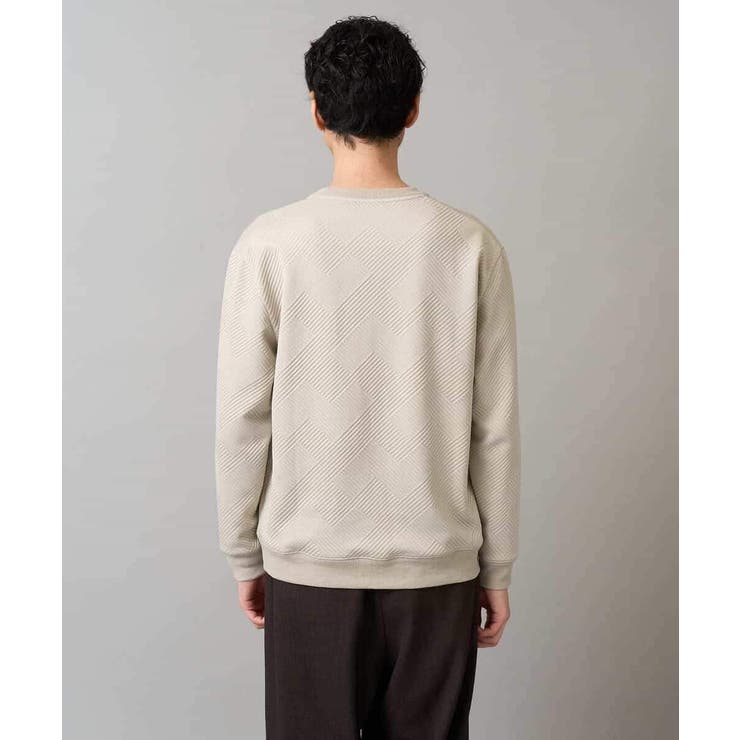 幾何ジャカードセミワイドシルエットプルオーバー | a.v.v【MEN】 | 詳細画像23 