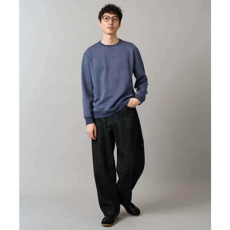 幾何ジャカードセミワイドシルエットプルオーバー | a.v.v【MEN】 | 詳細画像6 