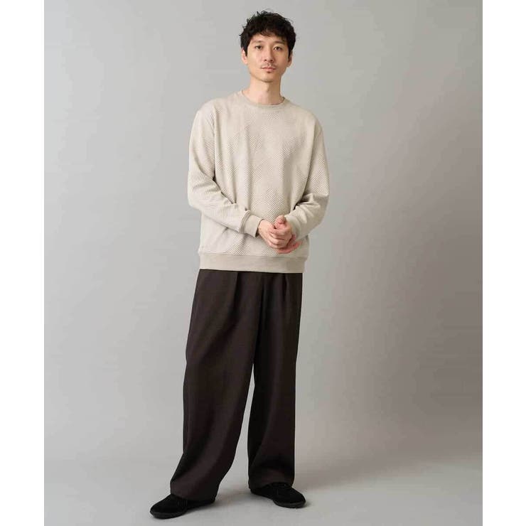 幾何ジャカードセミワイドシルエットプルオーバー | a.v.v【MEN】 | 詳細画像7 