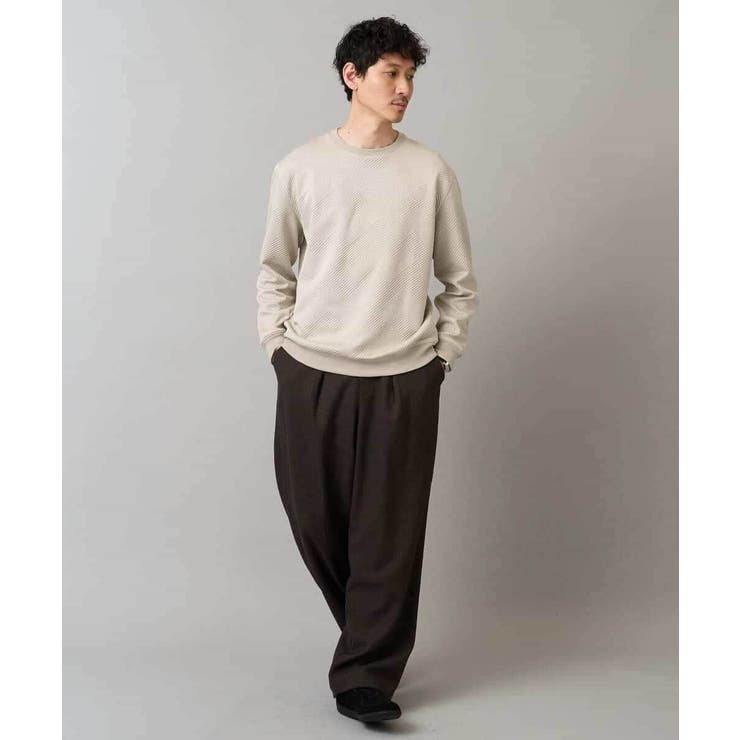 幾何ジャカードセミワイドシルエットプルオーバー | a.v.v【MEN】 | 詳細画像9 