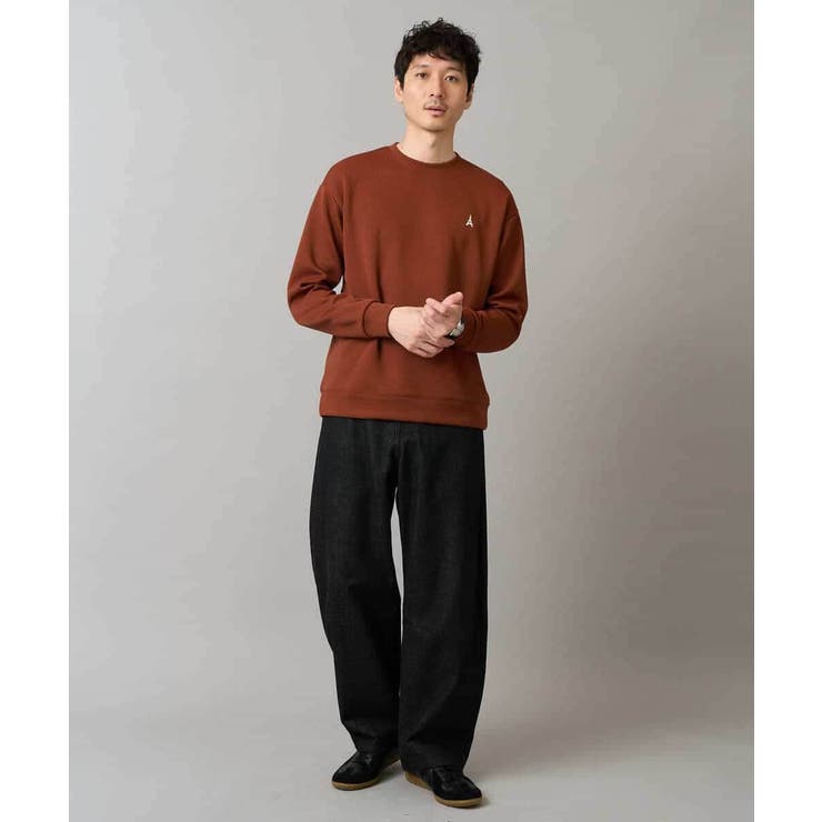 アゼダブルフェイスワンポイント刺繍プルオーバー | a.v.v【MEN】 | 詳細画像2 