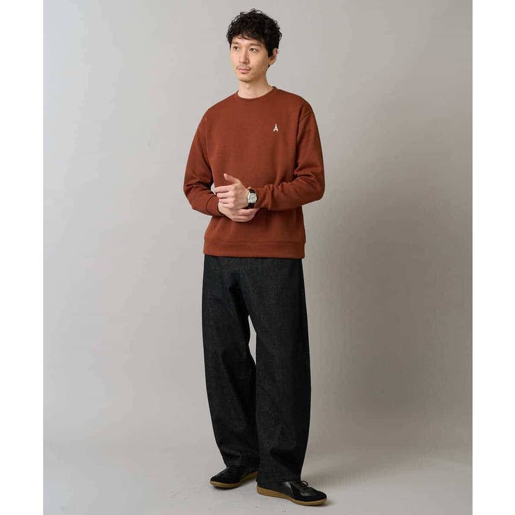 アゼダブルフェイスワンポイント刺繍プルオーバー | a.v.v【MEN】 | 詳細画像3 