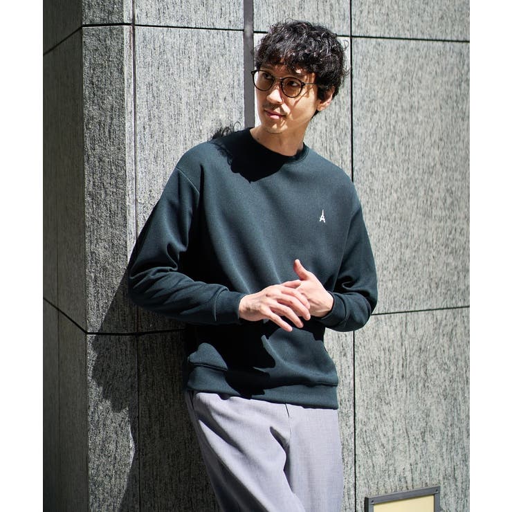 アゼダブルフェイスワンポイント刺繍プルオーバー | a.v.v【MEN】 | 詳細画像34 