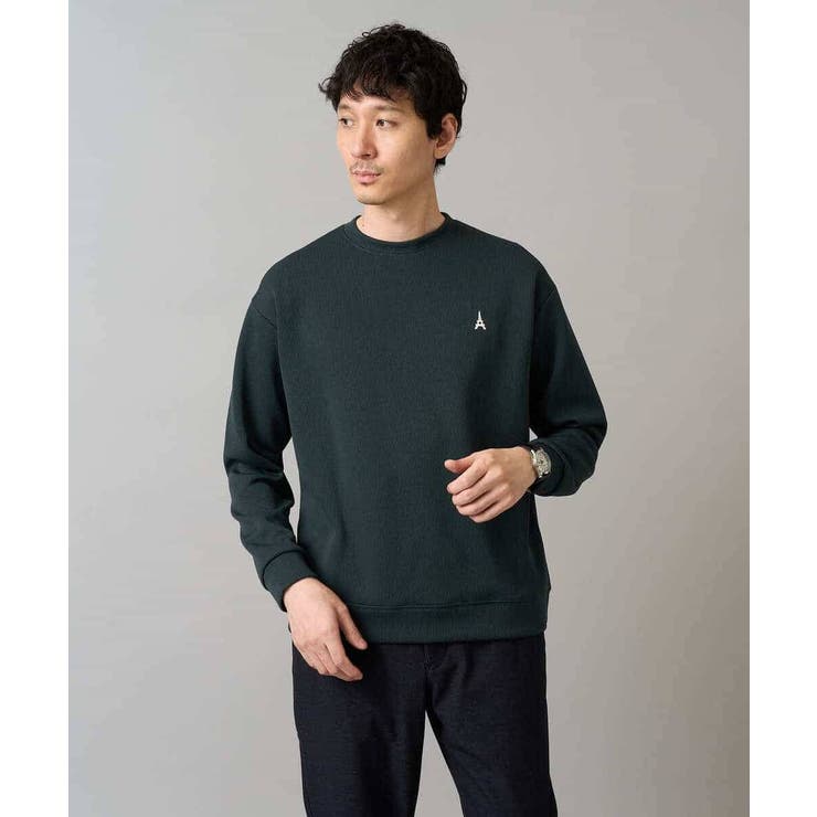アゼダブルフェイスワンポイント刺繍プルオーバー | a.v.v【MEN】 | 詳細画像36 