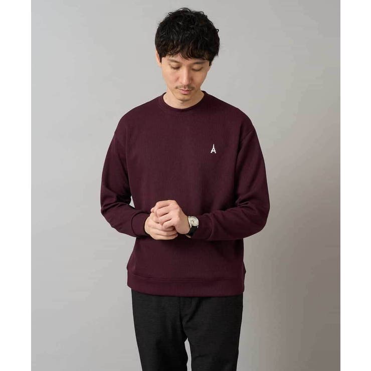 アゼダブルフェイスワンポイント刺繍プルオーバー | a.v.v【MEN】 | 詳細画像38 