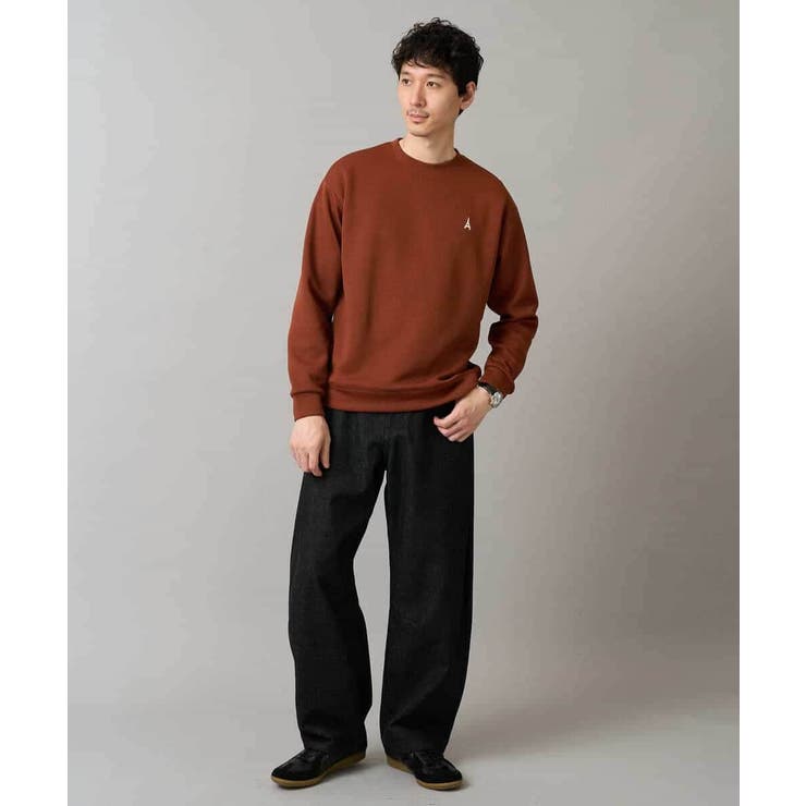 アゼダブルフェイスワンポイント刺繍プルオーバー | a.v.v【MEN】 | 詳細画像4 