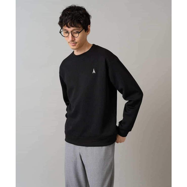 アゼダブルフェイスワンポイント刺繍プルオーバー | a.v.v【MEN】 | 詳細画像44 