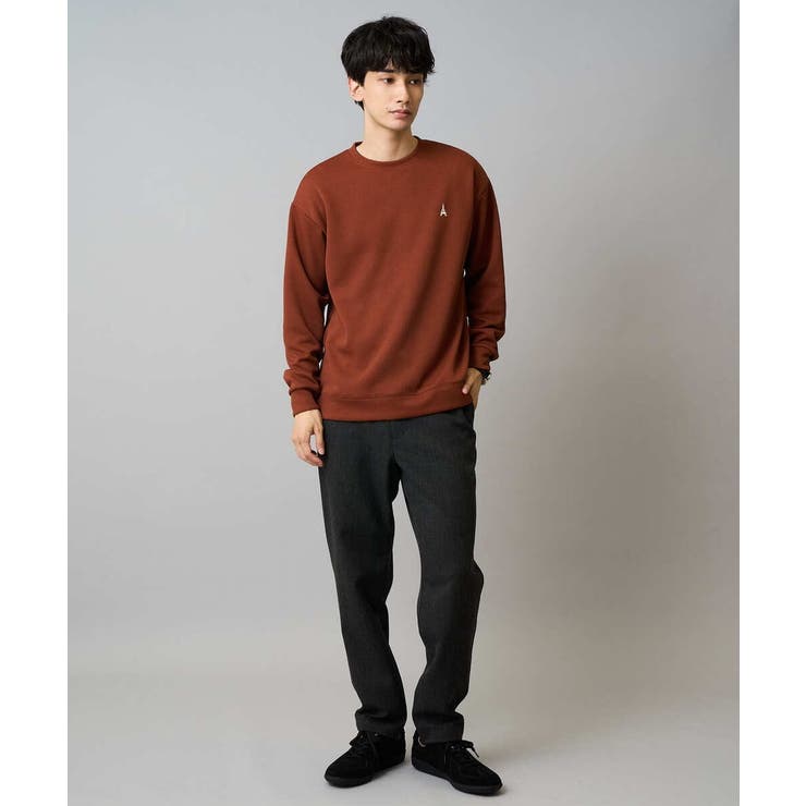 アゼダブルフェイスワンポイント刺繍プルオーバー | a.v.v【MEN】 | 詳細画像5 