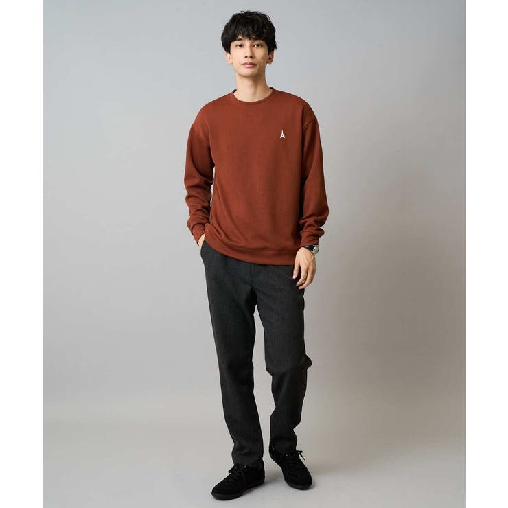 アゼダブルフェイスワンポイント刺繍プルオーバー | a.v.v【MEN】 | 詳細画像6 