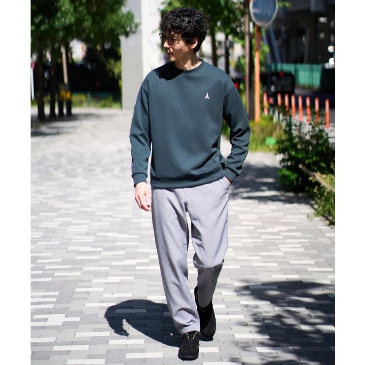 アゼダブルフェイスワンポイント刺繍プルオーバー | a.v.v【MEN】 | 詳細画像9 