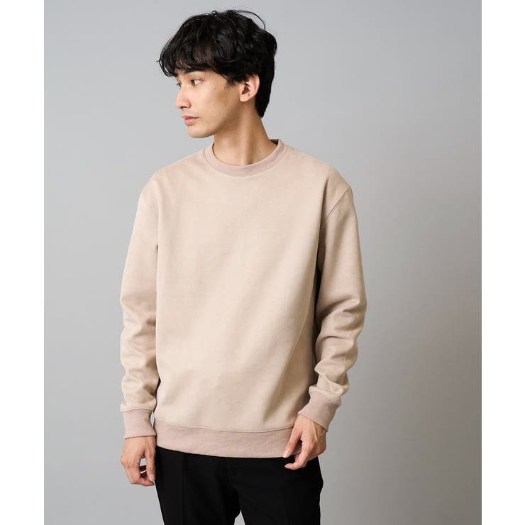 ベージュ | ツイルエンボスフェイクスエードプルオーバー | a.v.v【MEN】