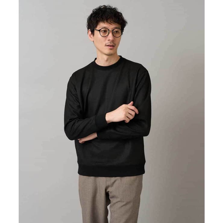 ブラック | ツイルエンボスフェイクスエードプルオーバー | a.v.v【MEN】