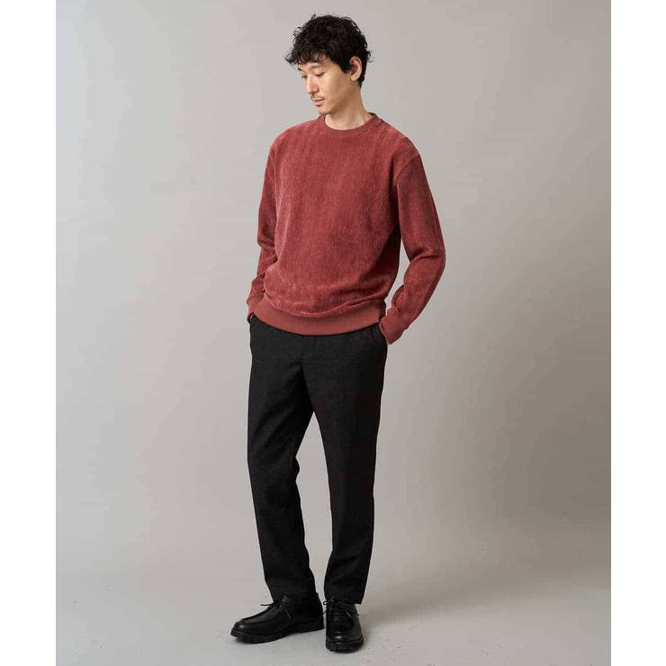 ヘリンボーン起毛セミワイドシルエットプルオーバー | a.v.v【MEN】 | 詳細画像10 