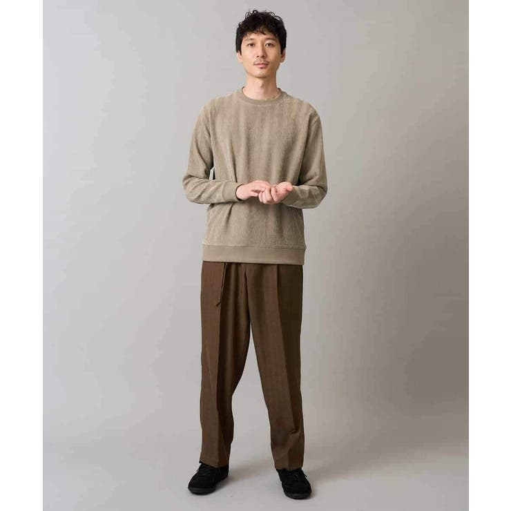 ヘリンボーン起毛セミワイドシルエットプルオーバー | a.v.v【MEN】 | 詳細画像15 