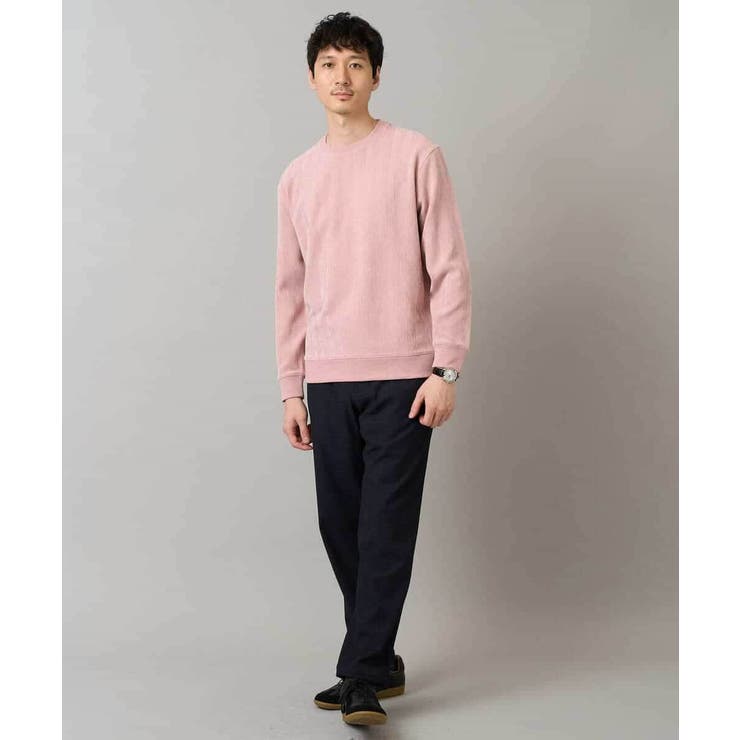 ヘリンボーン起毛セミワイドシルエットプルオーバー | a.v.v【MEN】 | 詳細画像2 