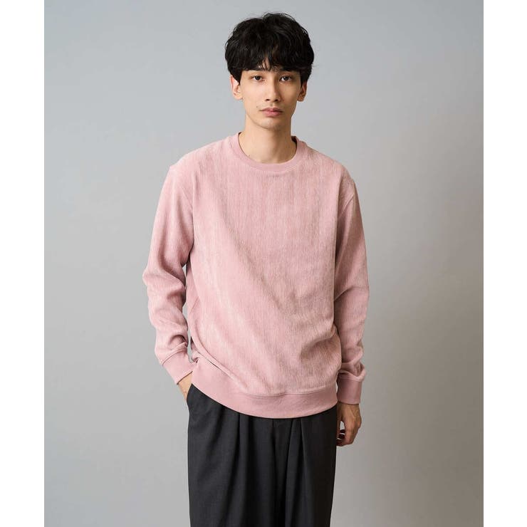 ヘリンボーン起毛セミワイドシルエットプルオーバー | a.v.v【MEN】 | 詳細画像23 