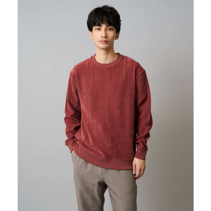 ヘリンボーン起毛セミワイドシルエットプルオーバー | a.v.v【MEN】 | 詳細画像26 