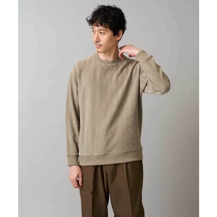 ヘリンボーン起毛セミワイドシルエットプルオーバー | a.v.v【MEN】 | 詳細画像30 