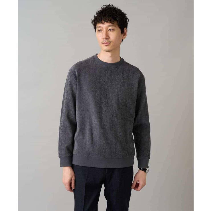 ヘリンボーン起毛セミワイドシルエットプルオーバー | a.v.v【MEN】 | 詳細画像31 