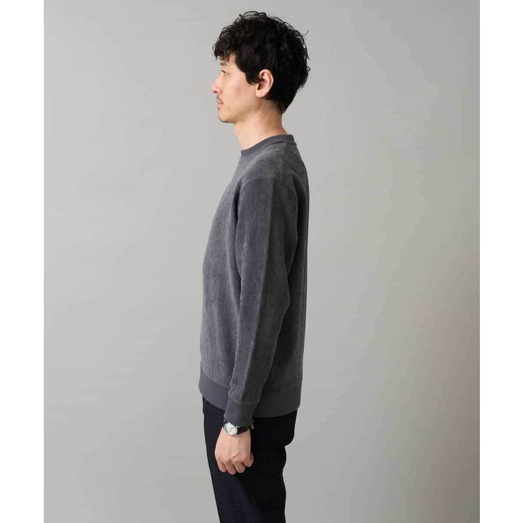ヘリンボーン起毛セミワイドシルエットプルオーバー | a.v.v【MEN】 | 詳細画像35 
