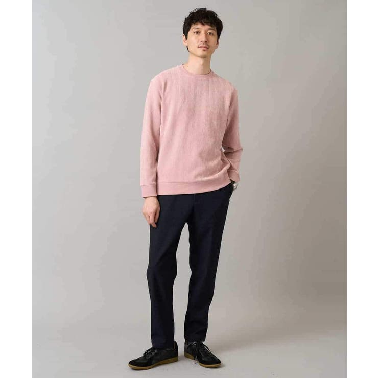 ヘリンボーン起毛セミワイドシルエットプルオーバー | a.v.v【MEN】 | 詳細画像4 