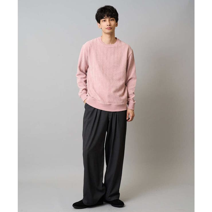 ヘリンボーン起毛セミワイドシルエットプルオーバー | a.v.v【MEN】 | 詳細画像6 