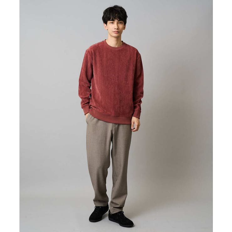 ヘリンボーン起毛セミワイドシルエットプルオーバー | a.v.v【MEN】 | 詳細画像7 