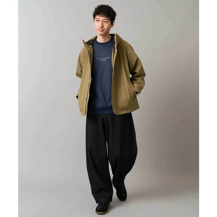 ツイルエンボスフェイクスエードミニロゴプルオーバー | a.v.v【MEN】 | 詳細画像8 