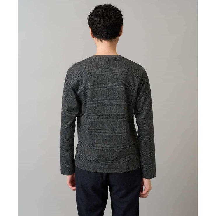 グレンチェックジャカードＶネックＴシャツ 通勤 ビジネス | a.v.v【MEN】 | 詳細画像31 