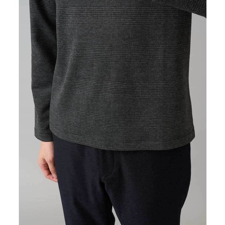グレンチェックジャカードＶネックＴシャツ 通勤 ビジネス | a.v.v【MEN】 | 詳細画像34 