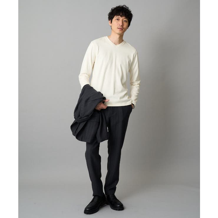 アゼダブルフェイスVネックTシャツ 通勤 ビジネス | a.v.v【MEN】 | 詳細画像5