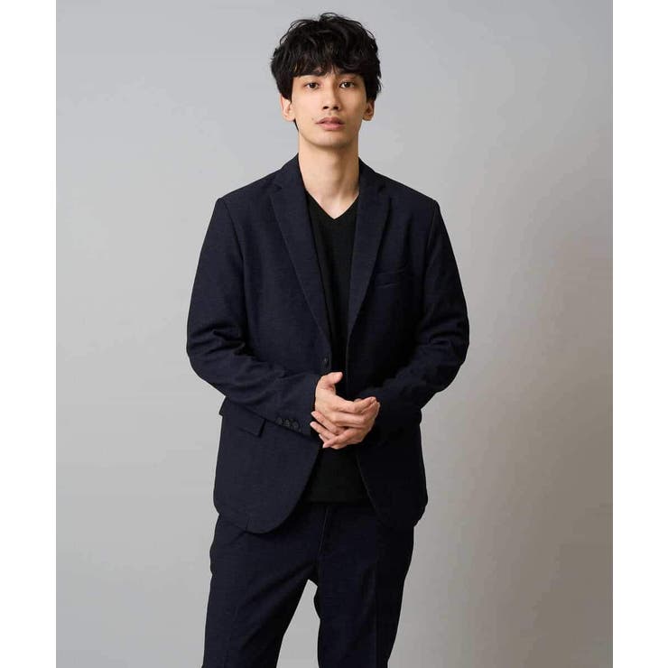 千鳥ジャカードVネックTシャツ 通勤 ビジネス | a.v.v【MEN】 | 詳細画像14 