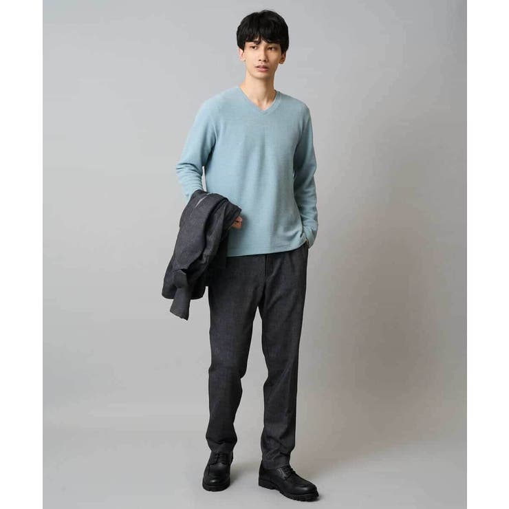 千鳥ジャカードVネックTシャツ 通勤 ビジネス | a.v.v【MEN】 | 詳細画像27 