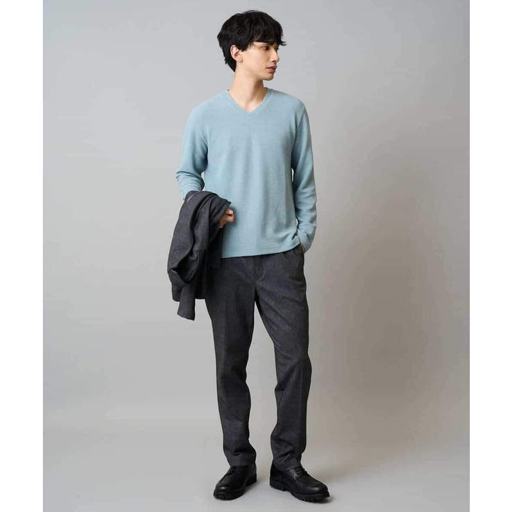 千鳥ジャカードVネックTシャツ 通勤 ビジネス | a.v.v【MEN】 | 詳細画像28 