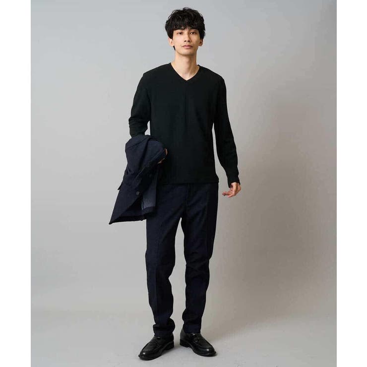 千鳥ジャカードVネックTシャツ 通勤 ビジネス | a.v.v【MEN】 | 詳細画像34 