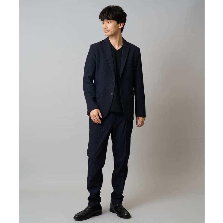 千鳥ジャカードVネックTシャツ 通勤 ビジネス | a.v.v【MEN】 | 詳細画像5 