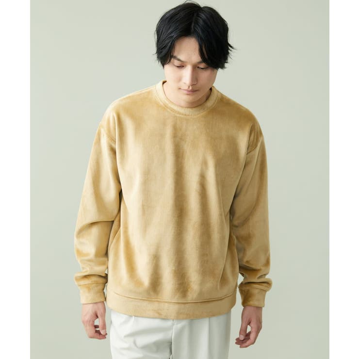 S-XXL】ジャージーコーデュロイプルオーバー[品番：ITKW0009504