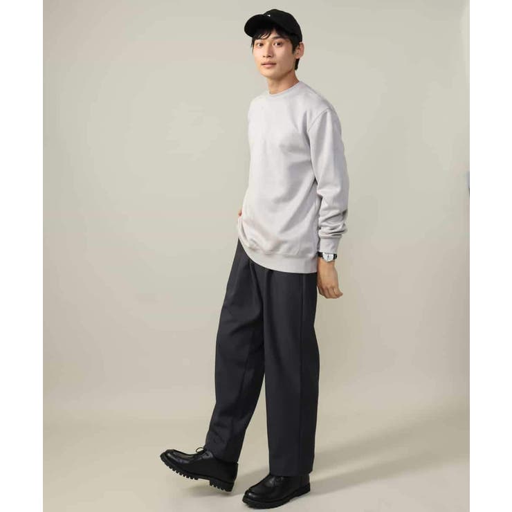 【春まで使える】フェイクスエードセミワイドシルエットプルオーバー(無地） | a.v.v【MEN】 | 詳細画像11 