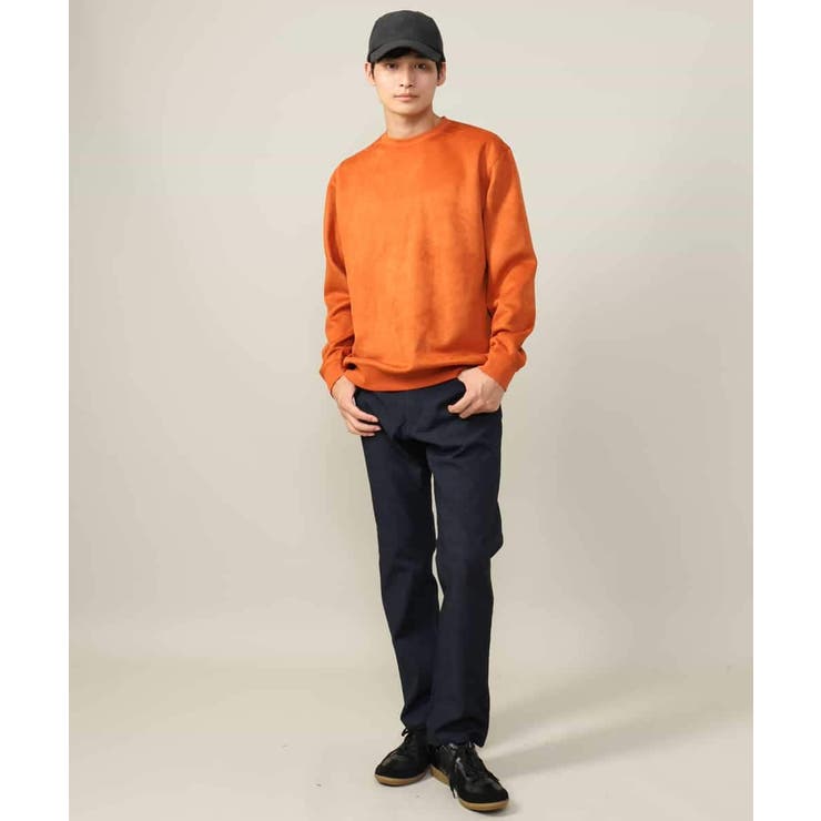 【春まで使える】フェイクスエードセミワイドシルエットプルオーバー(無地） | a.v.v【MEN】 | 詳細画像15 